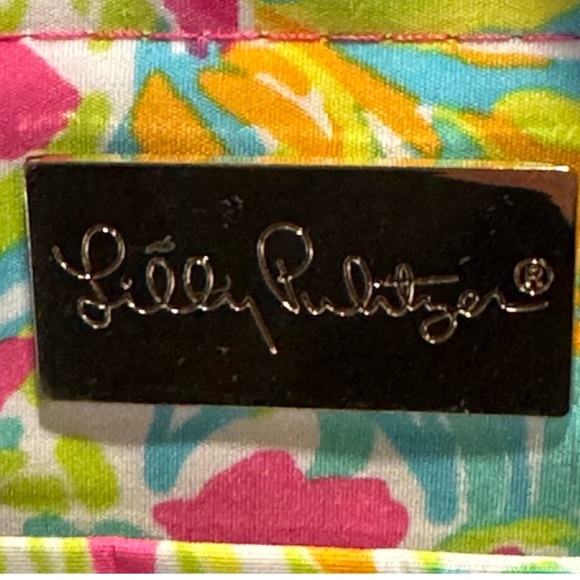 Lilly Pulitzer Insulated Beach Cooler in Lovers Coral with shoulder strap NEW - Picture 8 of 8